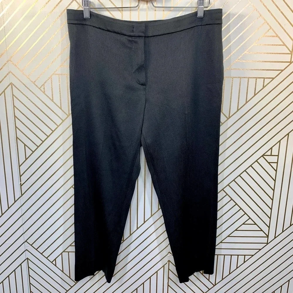 MSGM Milano‎ Classic Black Silky Cropped Trousers